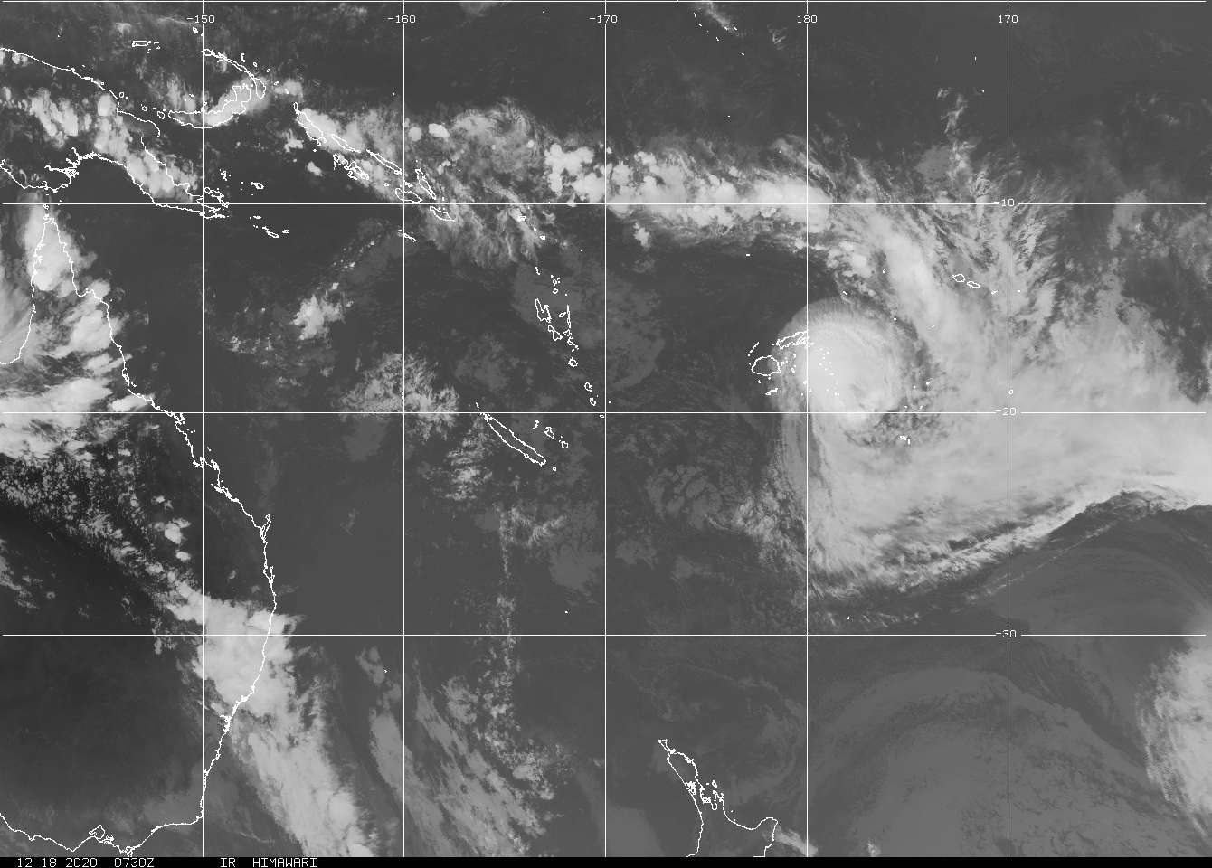 American Samoa infrared image