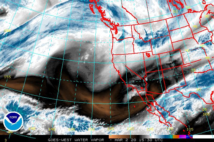 Water Vapor Satellite Image