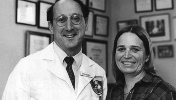 Steven Rosenberg, M.D., Ph.D., with Linda Taylor