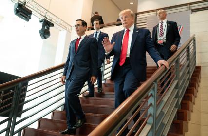 	Secretary Mnuchin and President Trump attend meetings at G7 in France