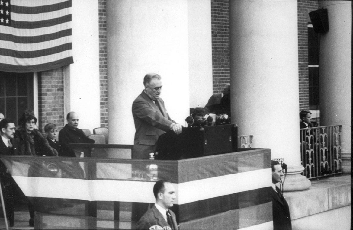 Franklin D. Roosevelt dedicating the NIH campus in 1940