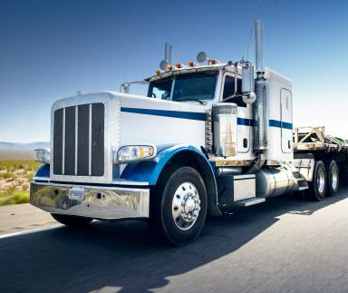 A large white truck.