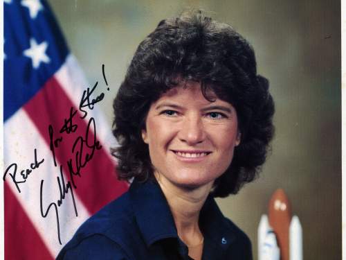 Signed Portrait of Sally Ride