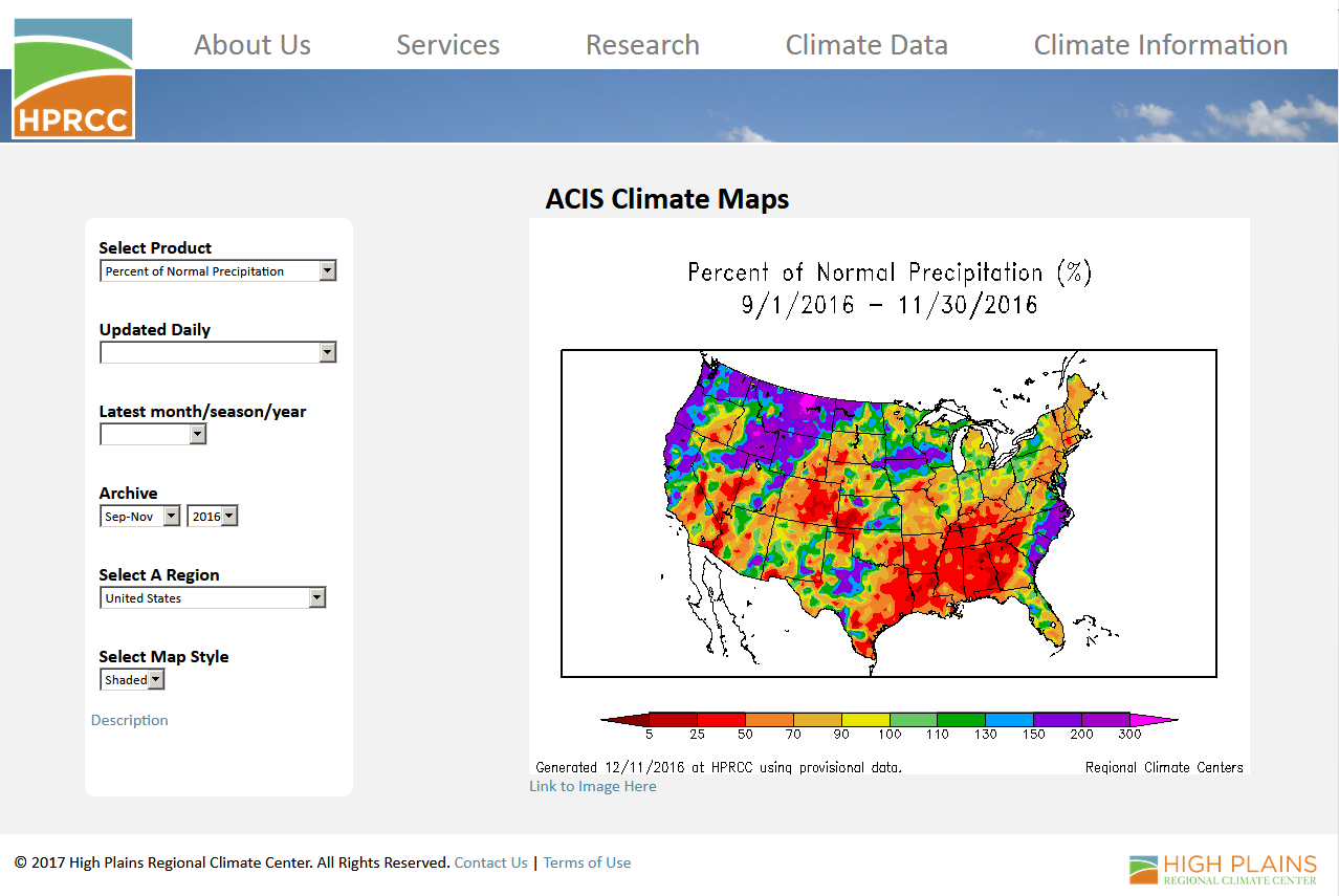 Image of ACIS Climate Map