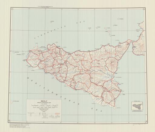 Map of Sicily