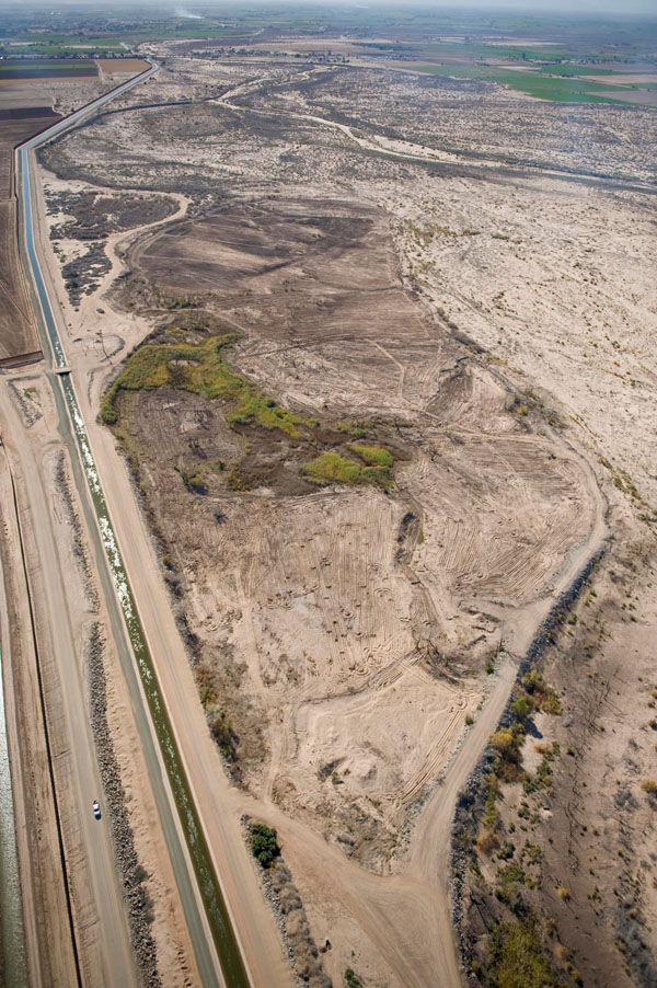 Hunters Hole 2004 Aerial View Looking South - Photo by Reclamation