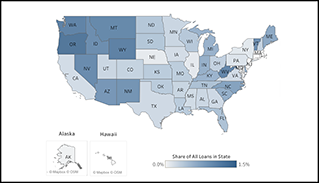 Duty to Serve 2019 Single-Family map