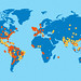 General locations of Zika and Dengue outbreaks around the world. 