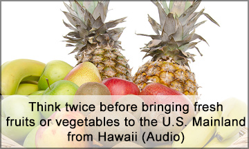 Fruits and Vegetables from Hawaii to U.S. Mainland