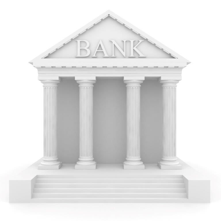 Graphic of bank building