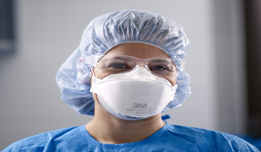 Healthcare worker with mask | Photo Credit: CDC/NIOSH
