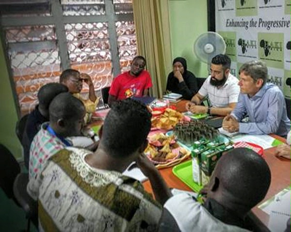 Assistant Secretary for Democracy, Human Rights, and Labor Tom Malinowski meets with representatives from civil society to discuss the importance of giving a voice to the country's youth population and countering radicalization among their peers. (February 2016)