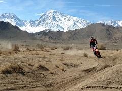 An image of OHV use at the Tungsten Hills (Sara Manley/BLM).