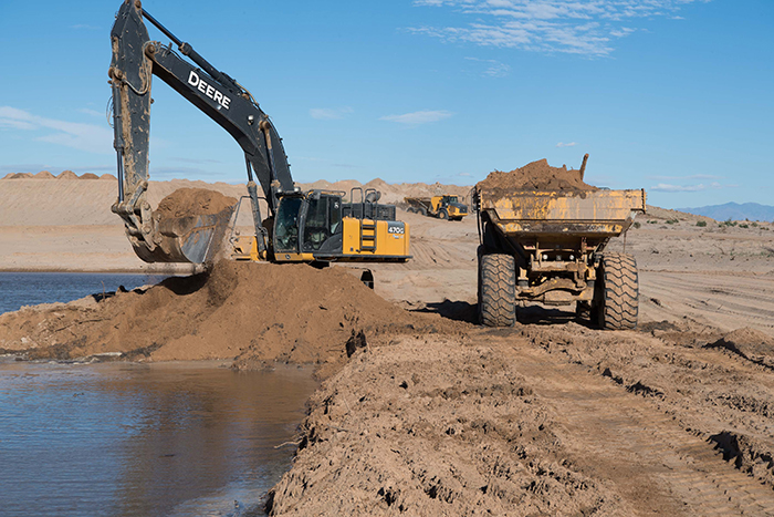 Construction at Mohave Valley Conservation Area - Photo by Reclamation