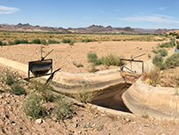 Irrigation channels for alfalfa fields on Planet Ranch Conservation Area – Photo by Reclamation