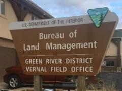 Sign for Vernal Field Office