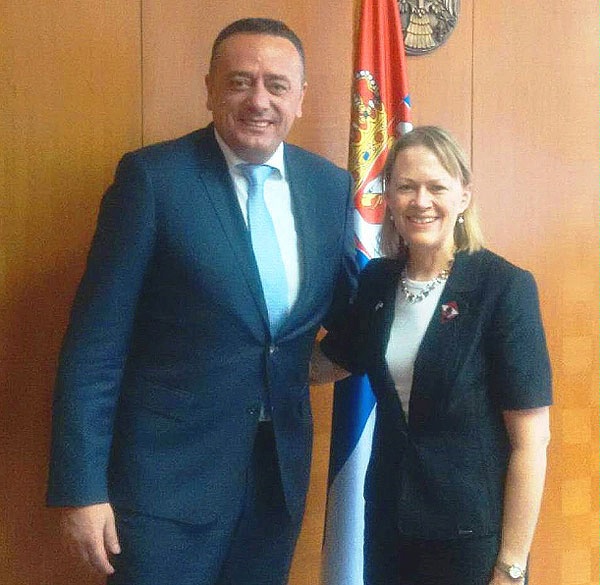 Principal Deputy Assistant Secretary Mary Warlick meets with Serbian Energy Minister Aleksandar Antic