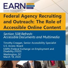 EARN Webinar: Federal Agency Recruiting