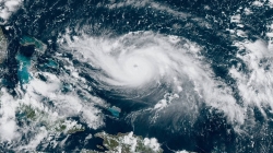 NOAA's GOES-East image of Hurricane Dorian on Aug. 30, 2019