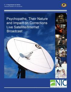 Psychopaths: Their Nature and Impact on Corrections Cover