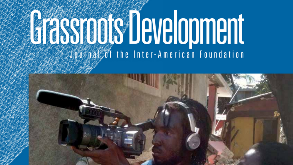 Cropped image of the cover of the Inter-American Foundation's 2010 Grassroots Development Journal
