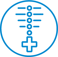 icon spine with medical cross