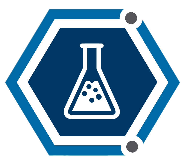 Chemical Sector Coordinating Council logo of chemical beaker in a blue hexagon