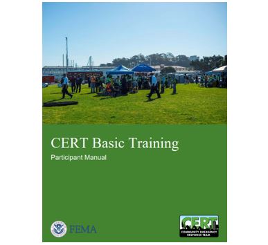 Cover page for CERT Basic Training Participant Manual (2019) 