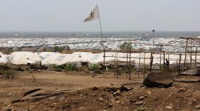 Refugee camp in South Sudan.