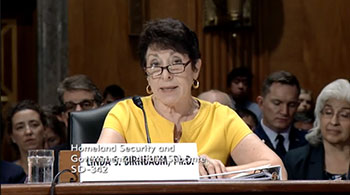 Dr. Birnbaum Addresses the Senate Committee on Homeland Security and Governmental Affairs Subcommittee on Federal Spending Oversight and Emergency Management, September 26, 2018