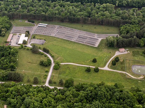 aerial view of Dale Hollow National Fish Hatchery