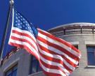 NCUA Building and U.S. Flag
