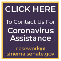 Link Button to Contact Sentor Sinema's Office about the Coronavirus