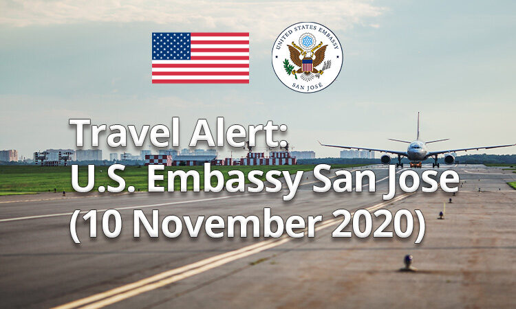 Travel Alert -November 10, 2020