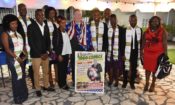 Ambassador David Gilmour posing with the Mandela Washington Fellows 2018