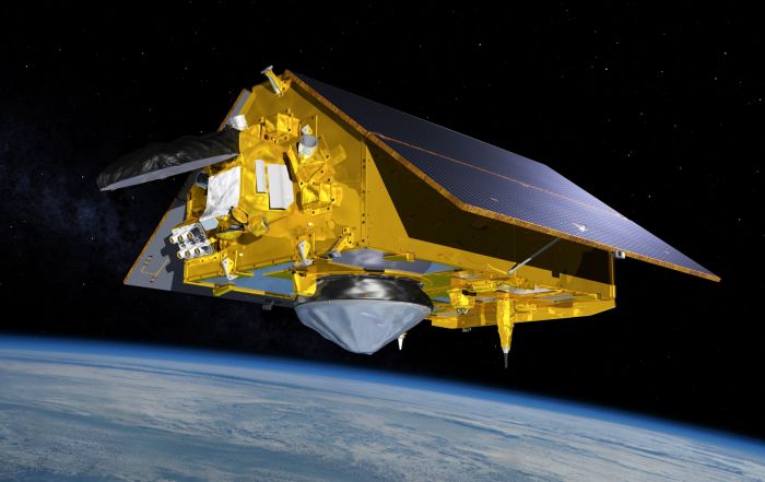 A U.S.-European mission sent a satellite into space to collect information about rising sea levels that will help scientists and first responders.