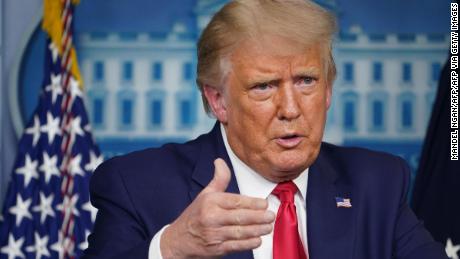 US President Donald Trump speaks during a press conference in the Brady Briefing Room of the White House on September 16, 2020, in Washington, DC. (Photo by MANDEL NGAN / AFP) (Photo by MANDEL NGAN/AFP via Getty Images)