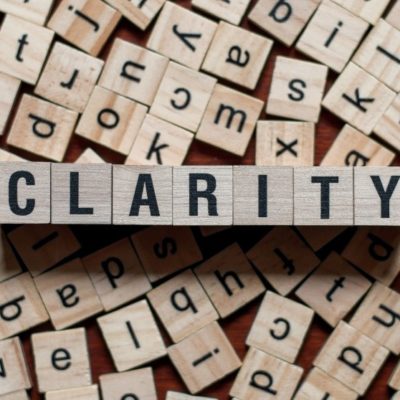Word blocks that spellout: Clarity