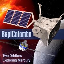 Illustration of BepiColumbo mission spacecraft