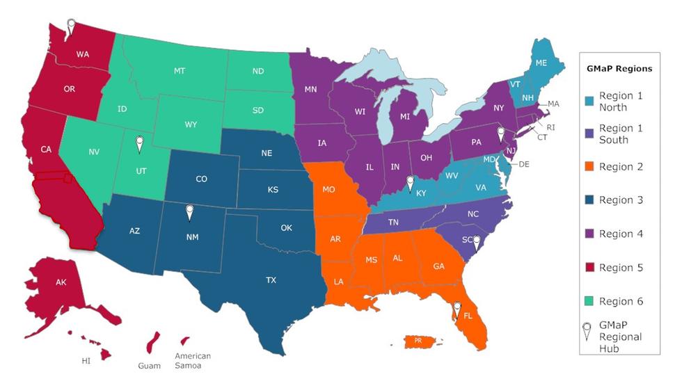 Map of Geographic Management of Cancer Health Disparities Programs (GMaP)