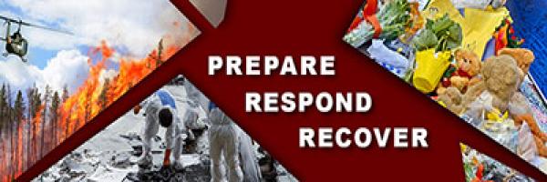Disaster Technical Assistance Center (DTAC) banner reads Prepare, Respond, Recover