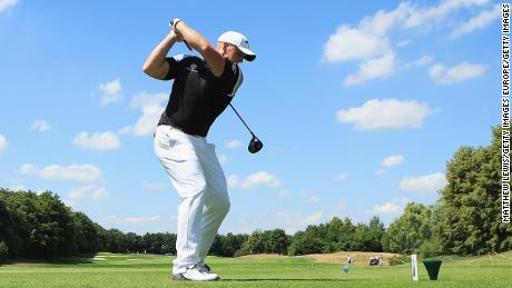 COLOGNE, GERMANY - JUNE 20:  World Long drive Champion Joe Miller of England tees off on the 2nd hole during a Pro-Am ahead of the BMW International Open at Golf Club Gut Larchenhof on June 20, 2018 in Cologne, Germany.  (Photo by Matthew Lewis/Getty Images)