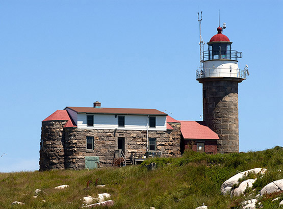 Manticus Island Lighthouse on Maine Coastal Refuge