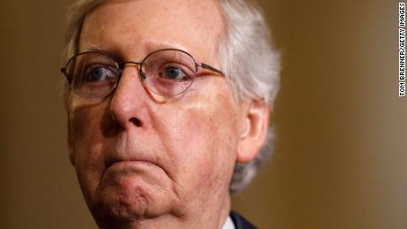 Senate Majority Leader Mitch McConnell delivers remarks during the Weekly Senate Policy Luncheon Press Conference on June 25, 2019 on Capitol Hill in Washington, DC.