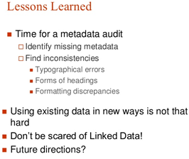 Re-Discovering and Linking Metadata in Viewshare Presentation