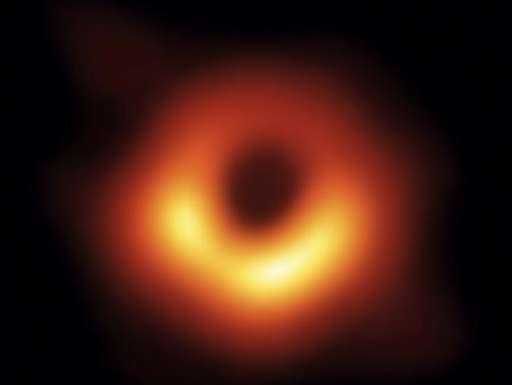photograph of a black hole