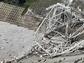 Damage sustained at the Arecibo Observatory 305-meter telescope.