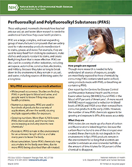 Perfluoroalkyl and Polyfluoroalkyl Substances (PFAS)