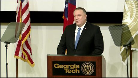 Secretary of State Michael R. Pompeo delivers remarks at Georgia Institute of Technology in Atlanta, Georgia