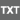 text icon